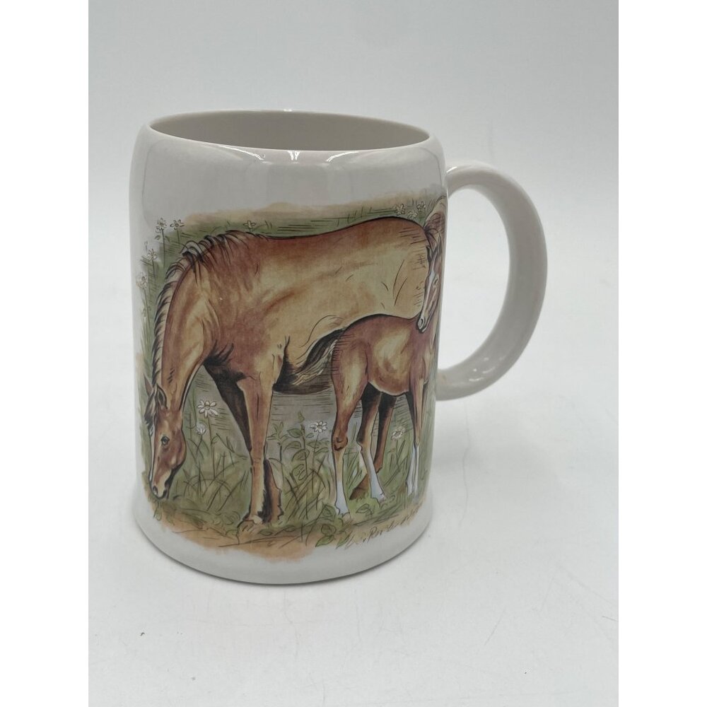 Vintage 1983 Enesco Horse & Foal Ceramic Mug - Picture 7 of 8